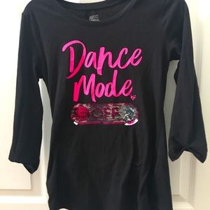 Black long sleeve Dance Shirt
